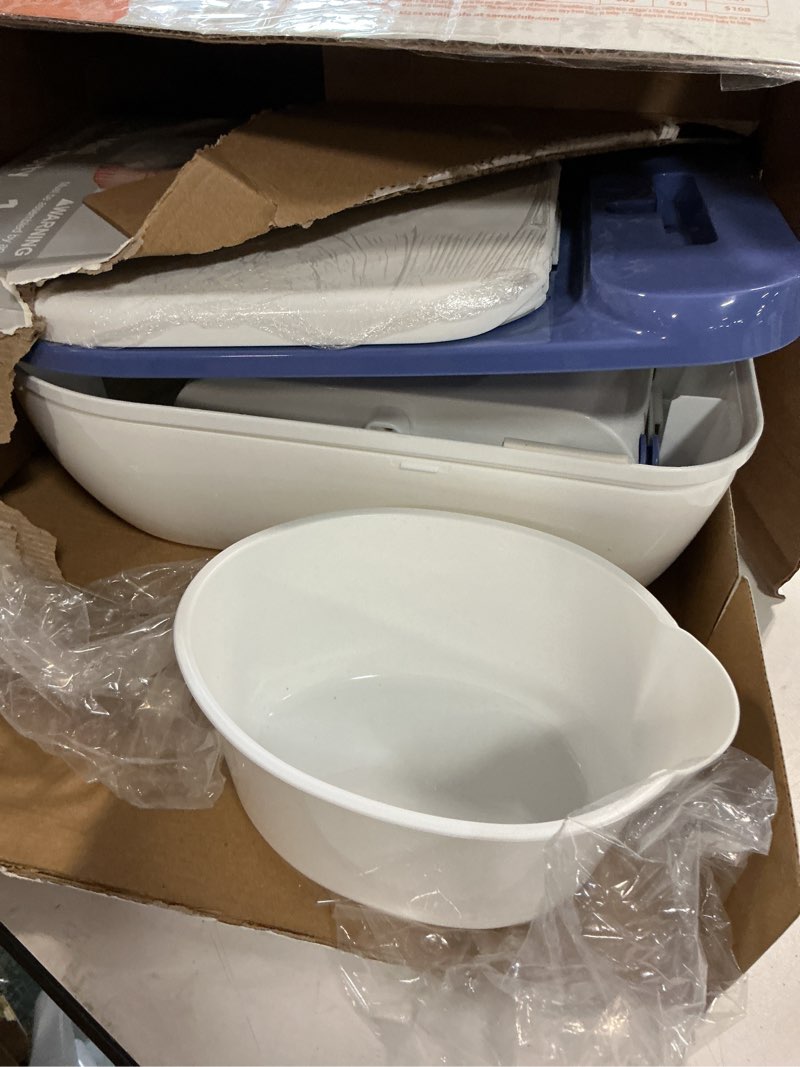 Condition photo showing Good Condition for 2-in-1 Toddler Potty Training Toilet - Larger Potty Chair & Detachable Training Seat for Boys & Girls Ages 1-3 with Flushing Sound, Wipes Storage, Toilet Paper Holder - Blue