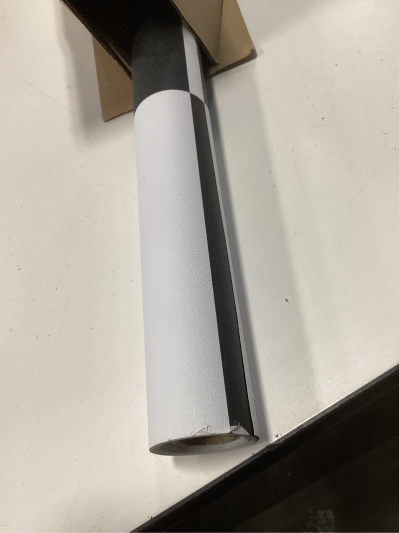 Condition photo showing As Is for Oxdigi Peel and Stick Vinyl Flooring Roll 24"x 196"/ 32 Sq.Ft, Self Adhesive Vinyl Floor Tiles Black