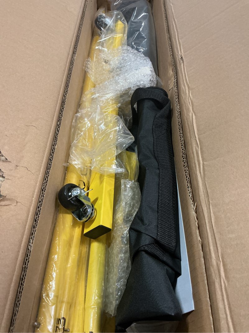 Condition photo showing Good Condition for Portable Pickleball Net Set with Wheels, Regulation Size 22 FT & Half Court 11 FT, Steady Metal Frame Pickle Ball Net Set System with Carry Bag for Backyards, Driveways, and Garages Black&Yellow