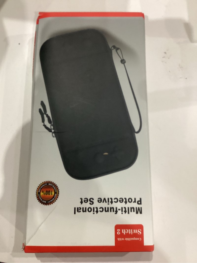 Condition photo showing New/Like New for TiMOVO Accessories Bundle Kit for Nintendo Switch 2, 14 in 1 Switch 2 Accessories with Carrying Case, PC Protective Cover, TPU JoyCon Case, 2 Pack Screen Protectors and 8 Pack Thumb Grip Caps---Black