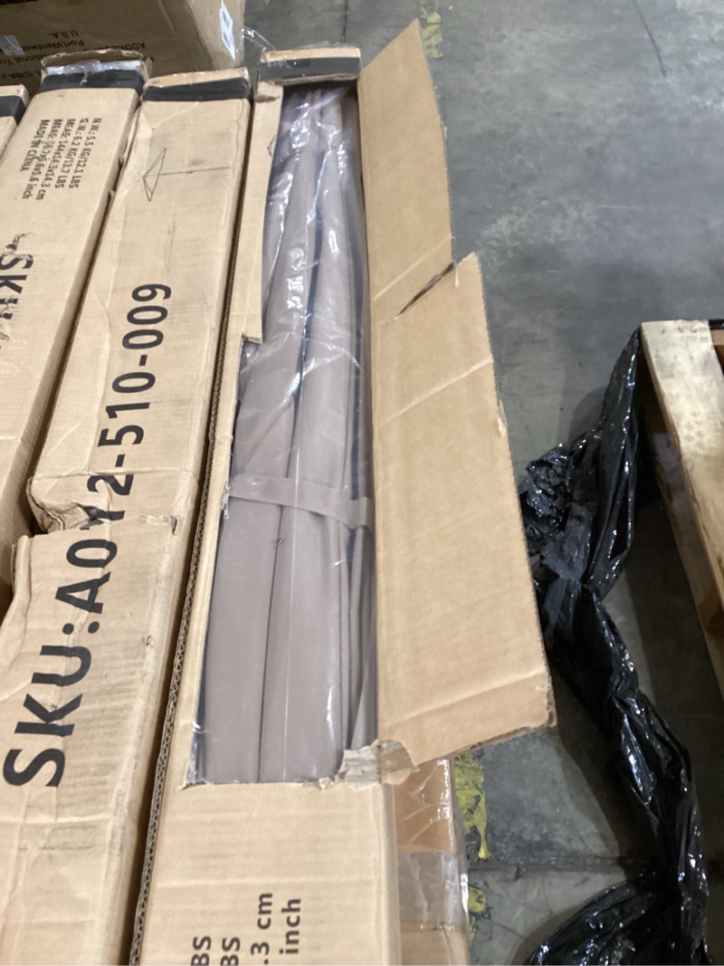 Condition photo showing Good Condition for blissun 9' outdoor patio umbrella, outdoor table umbrella, yard umbrella, market umbrella with 8 sturdy ribs, push button tilt and crank