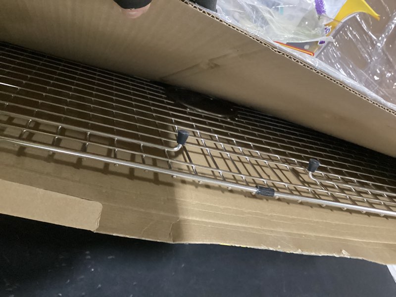Condition photo showing As Is for serene valley kitchen sink protector and sink bottom grid ndg3219, 304 premium stainless steel, dim 29 9/16" x 16 9/16"