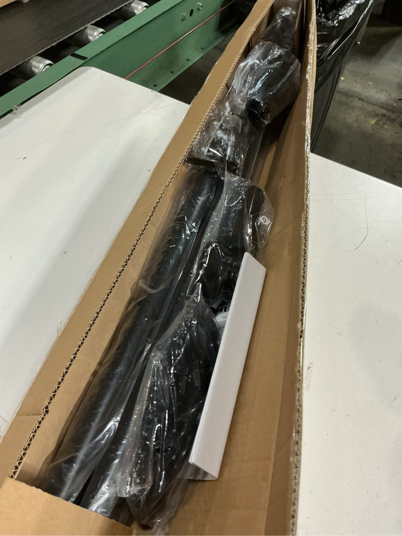 Condition photo showing Good Condition for zocone tension curtain rod 51-148 in (4.25-12ft), long outdoor curtain rod no drilling for patio window, adjustable shower curtain rod for bathroom, never rust, tool-free, rod diameter 1.26 in, black black 51-148 inches