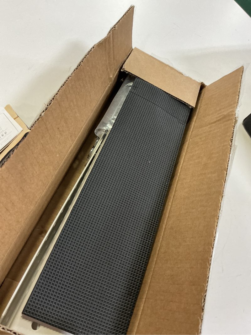 Condition photo showing Good Condition for window air conditioner support bracket, light duty up to 85 lbs, indoor installation with drill required adjustable window ac bracket for apartments & houses, 13 inch 13 inch-85lbs