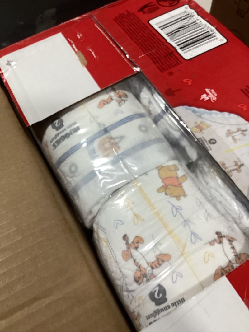 Condition photo showing New/Like New for huggies size 2 diapers, little snugglers baby diapers, size 2 (12-18 lbs), 148 count size 2 148