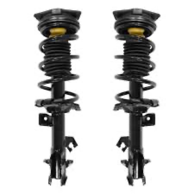 UNITY AUTOMOTIVE 2-11353-11354-001 Front 2 Wheel Complete Strut Assembly Kit 2007-2012 Nissan Versa