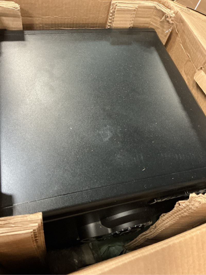 Condition photo showing As Is for ( no key ) master lock black premium fireproof and waterproof safe with combination dial, 1.23 cu-ft, stw123dub 1.23 cu.ft. 2-hr. fireproof, combination