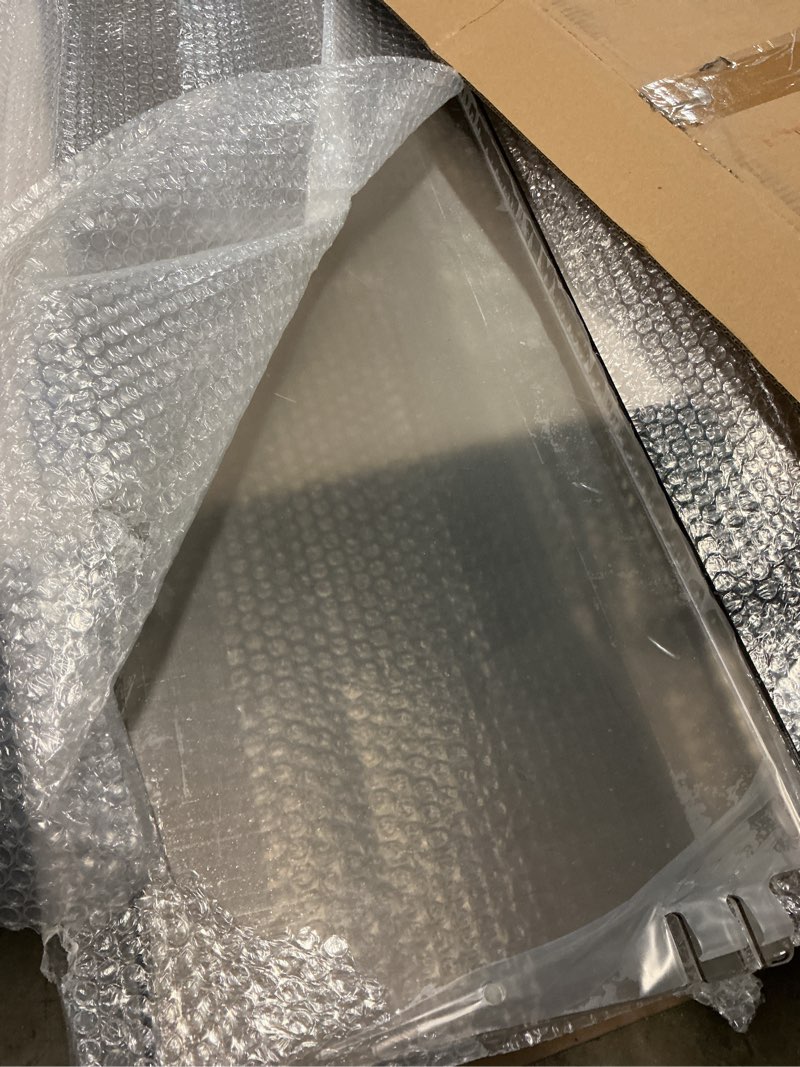 Condition photo showing Good Condition for ilskw golf cart foldable windshield 5mm thickness fits 2014+ ezgo txt, fits 1" struts rail with heavy duty hinges & anti-uv included windshield clips kit tinted