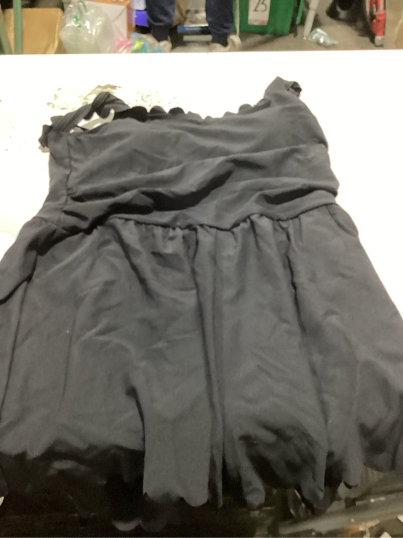 Condition photo showing Good Condition for xl charmo scalloped cute romper swimsuit for women 2026 tummy control one piece bathing suit modest swimsuit with shorts black x-large