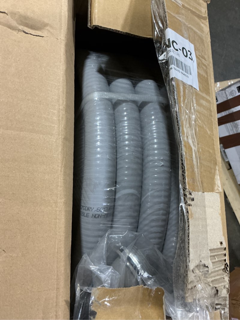 Condition photo showing Good Condition for liquid tight conduit 1-1/4inch 50ft,flexible non-metallic liquid tight flex electrical conduit and connector kit with 5 straight and 3 90-degree conduit connector fittings