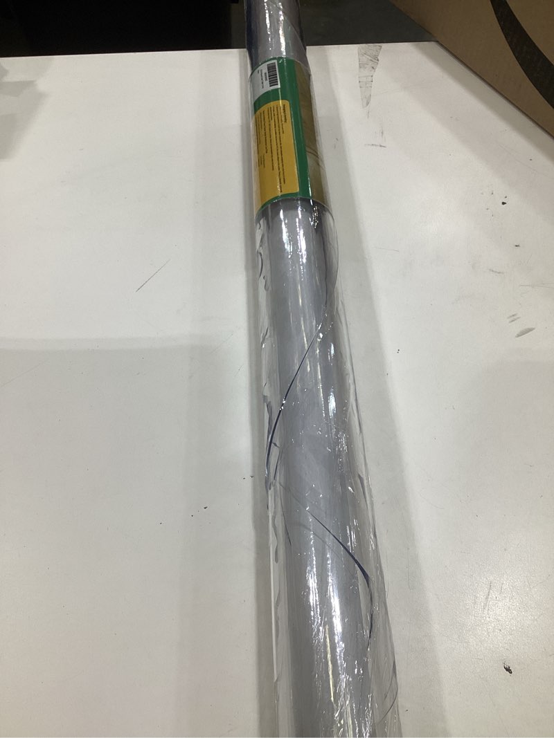 Condition photo showing Good Condition for 45 inch round clear table cover protector, clear round protector for dining room table, 1.5mm thick waterproof round plastic vinyl table pad clear 1.5mm 45" (round)