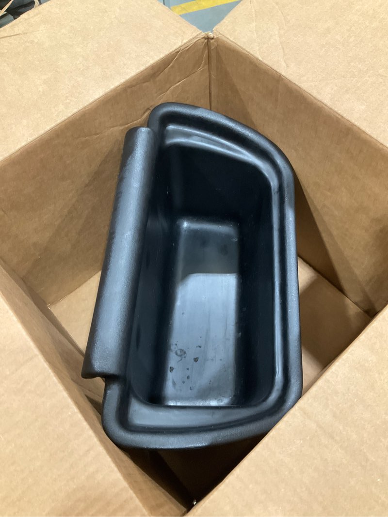 Condition photo showing Good Condition for carlisle foodservice products cc11sh03 polycarbonate silverware bin for bussing cart, 11" length x 18" width x 11" height, black