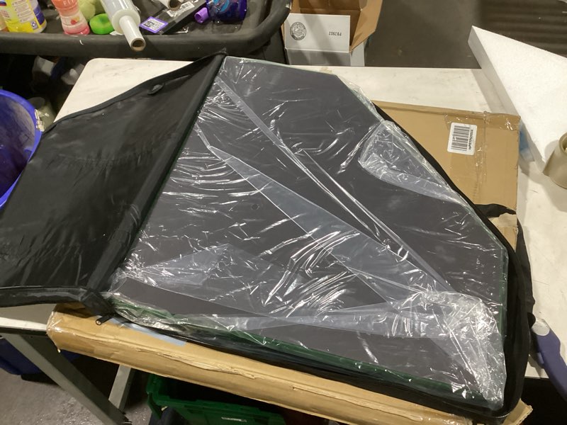 Condition photo showing New/Like New for YUZPKRSI 48 Inch Foldable Poker Table Top for 8 Players, Octagon Poker Table Topper with Chips Tray & Cup Holders, Professional Texas Hold’em Poker Table Mat with Carrying Bag for Card Casino Games Green