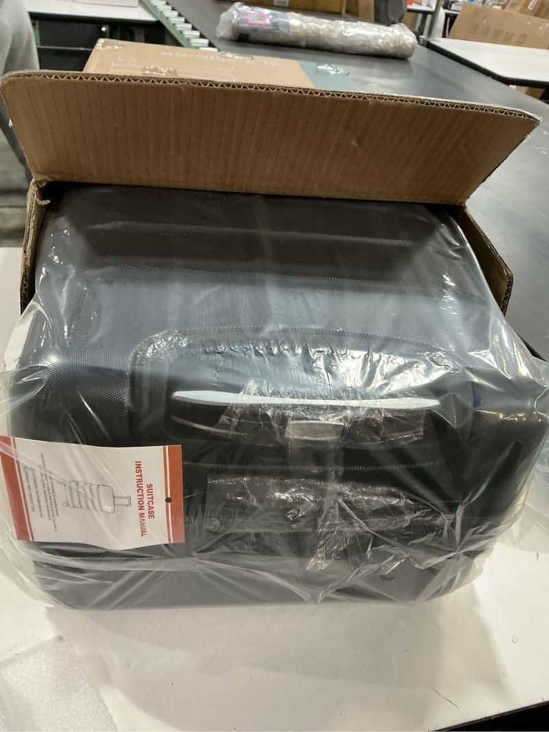 Condition photo showing Good Condition for Sweetcrispy Carry on Luggage, Hard Shell ABS Suitcase with Double Spinner Wheels, Lightweight Expandable Rolling Suit Case with TSA Lock, 20 Inch Bronze Black Bronze Black 20 Inch