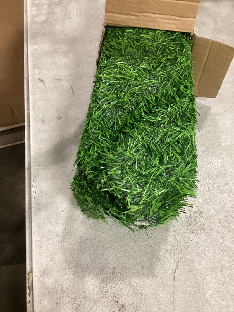 Condition photo showing Good Condition for 6 pcs golf artificial grass mat placemats for golf party decorations centerpieces for table green fake grass tiles placemats birthday party decorations for wedding baby shower