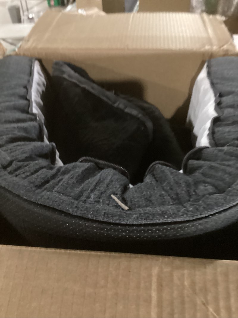 Condition photo showing Good Condition for Sytopia Indestructible Chew Proof Orthopedic Sofa Dog Bed for Extra Large Dogs 42x30 Inch, XL Waterproof Foam Pet Couch Bed with Sides, Egg Crate Foam Dog Bed with Washable Removable Cover, Dark Grey X-Large Dark Gray