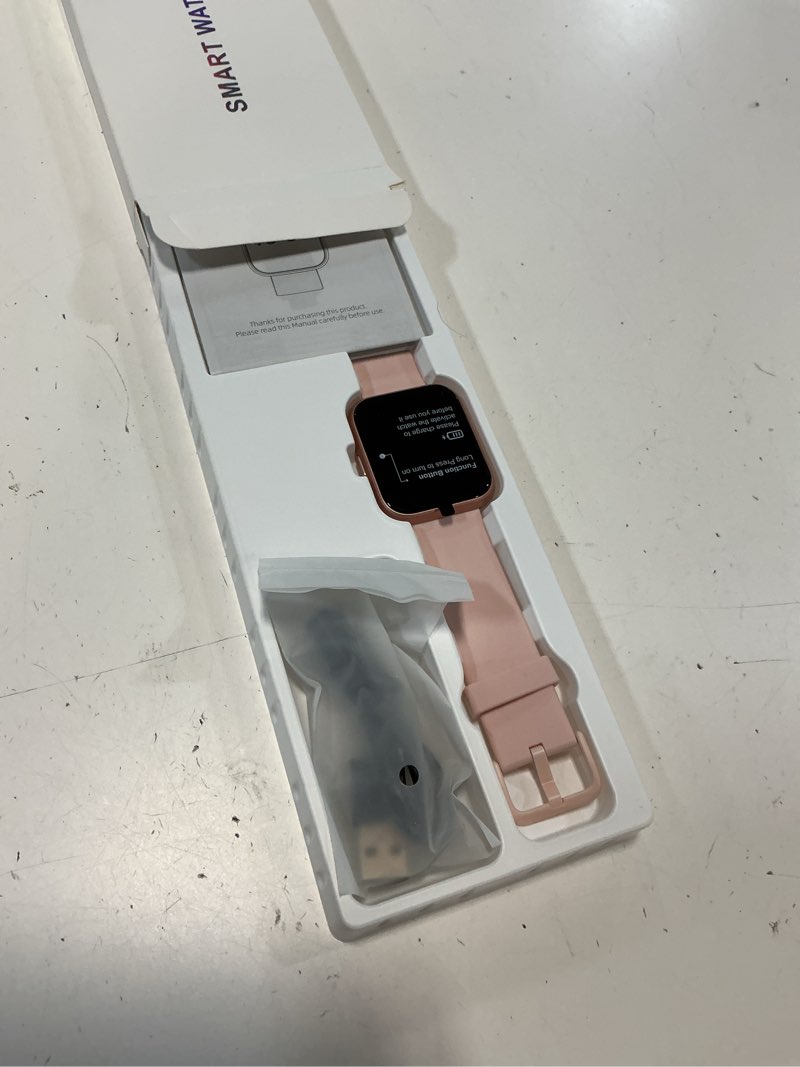 Condition photo showing Good Condition for fitpolo smart watches for women android iphone, 1.8'' hd women smartwatch with alexa built-in, bluetooth calls, ip68 waterproof, 7 days battery, heart rate/sleep/spo2 monitor, 110 sports mode rose pink