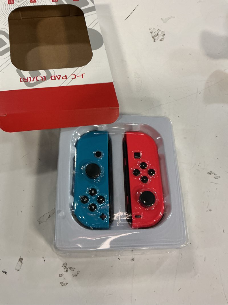 Condition photo showing Good Condition for tideal set of replacement controller for nintendo switch - compatible with nintendo switch (1) / oled/lite - dual vibration/motion control / 6-axis gyro (red & blue)