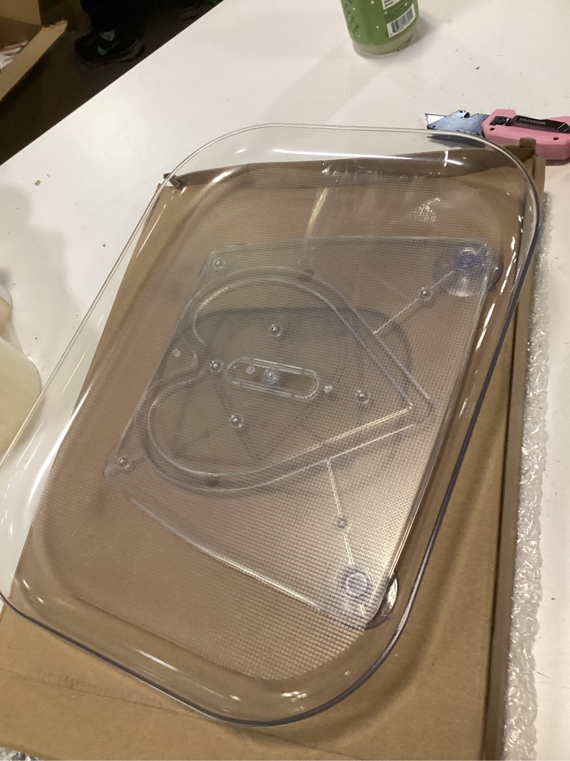 Condition photo showing Good Condition for Plastic Rotating Refrigerator Organizer, Rectangular Refrigerator Organizer, 360 Degree Rotating, for Kitchen (Small)