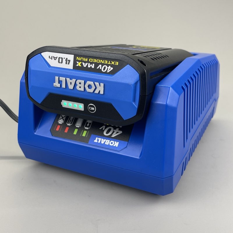 kobalt 40v max 4.0 ah extended run battery + charger kit fast charging krc 840-03