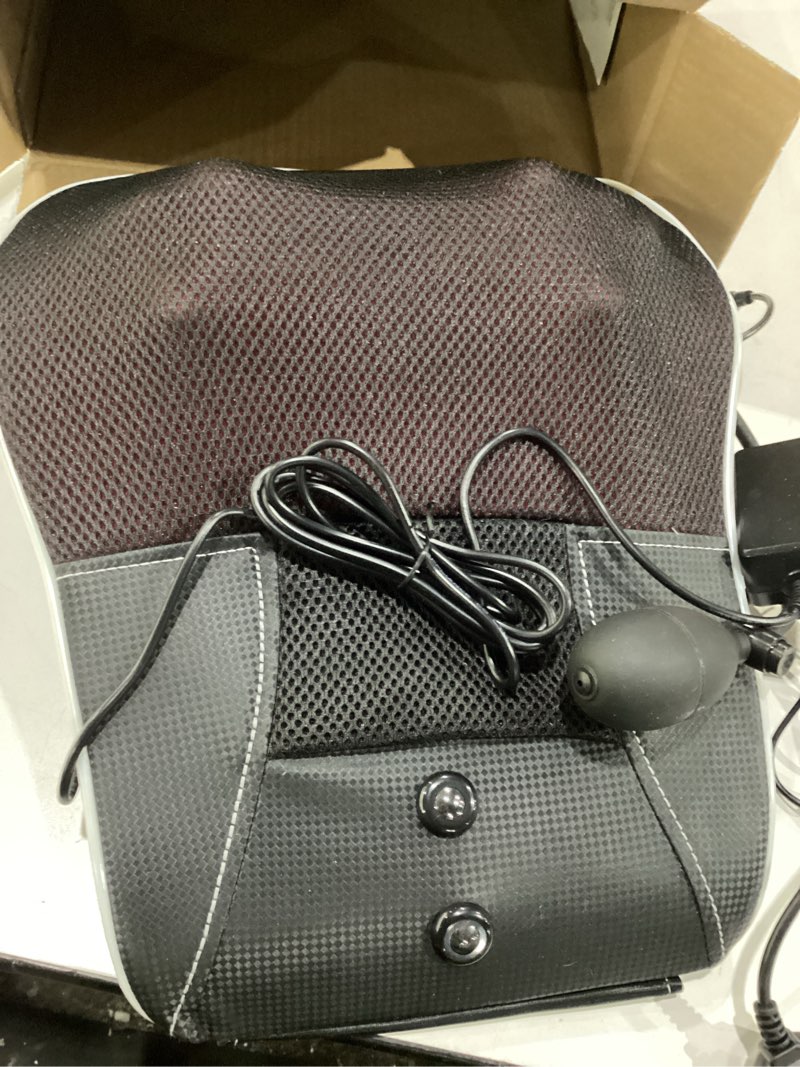 Condition photo showing Good Condition for shiatsu neck and back massager with heat,neck massager for pain relief deep tissue,3d kneading massage pillow for back,shoulder,leg,gifts for mom,dad,women (black)