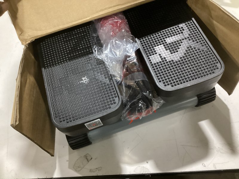 Condition photo showing Good Condition for Sunny Health & Fitness Mini Stepper for Exercise at Home, Stair Step Workout Machine with Resistance Band and Over 300lb Weight Capacity, Optional Twist Motion and Free SunnyFit App Connection Classic