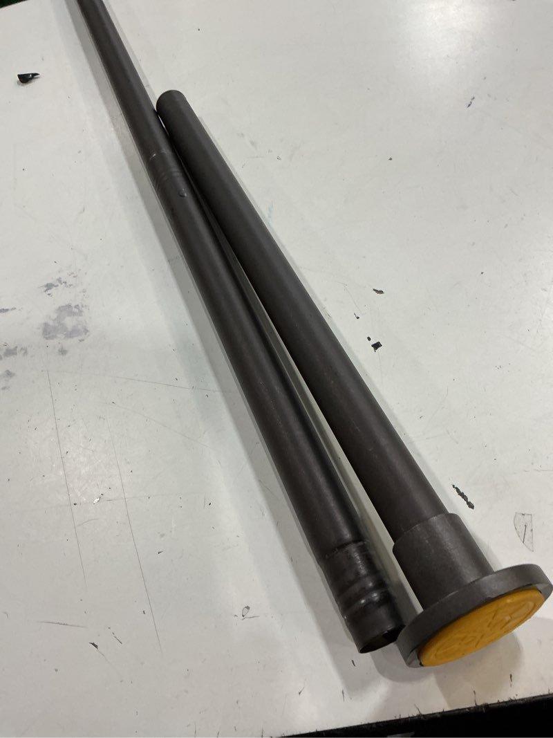 Condition photo showing As Is for Bronze Shower Curtain Rod Tension 30 to 80 Inch,1 Inch Diameter Adjustable Tension Curtain Rod No Drilling,Shower Rods for Bathroom,No Rust Bronze 30" to 80"