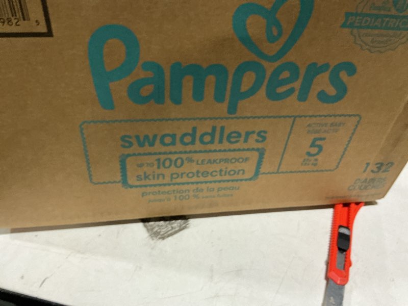 Condition photo showing Good Condition for Pampers Swaddlers Diapers Size 5  132 Count (Select for More Options)