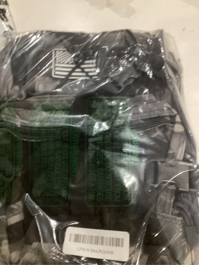 Condition photo showing Good Condition for hopopower Tactical Sling Bag, Sport Bag Military Rover Shoulder Backpack EDC Assault Range Bag, Chest Pack Handbag Waterproof Pythons Grain Black