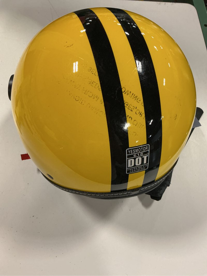 Condition photo showing Good Condition for (size s)yesmotor motorcycle helmet 3/4 open face retro helmet vespa for scooters with transparent visor for men and women - approved by dot | clear visor, vintage, scooters, e-bikes, daily commuting, urban riding, fits men & women