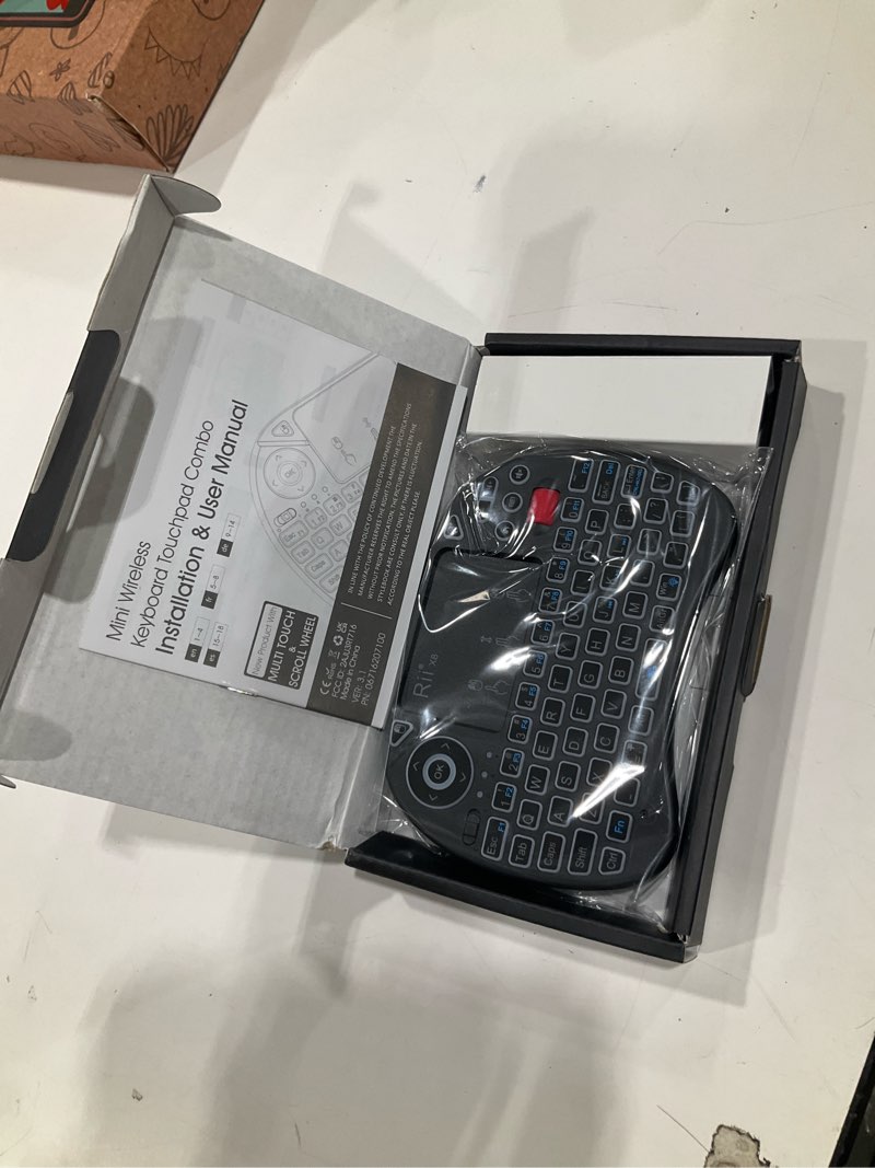 Condition photo showing Good Condition for rii x8 mini keyboard,2.4ghz portable wireless keyboard with touchpad mouse,rgb backlit,rechargeable battery for android tv box/mac/pc/nvidia shield