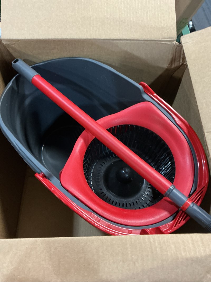 Condition photo showing Good Condition for o-cedar easywring microfiber spin mop and bucket cleaning system