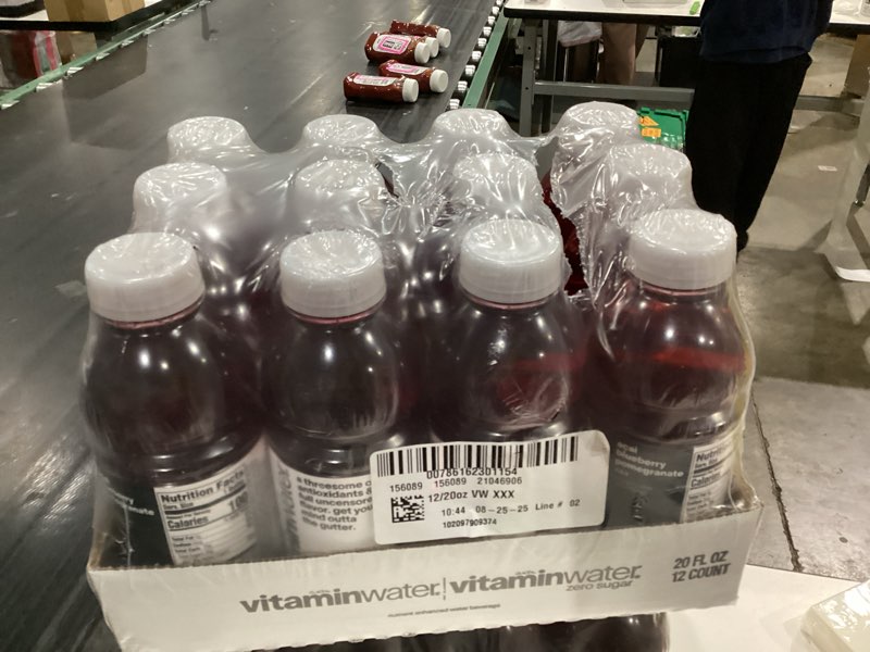 Condition photo showing New/Like New for Vitamin Water ZERO Sugar - XXX Acai-Blueberry-Pomegranate | 20 Fl Oz Bottles - Pack of 12