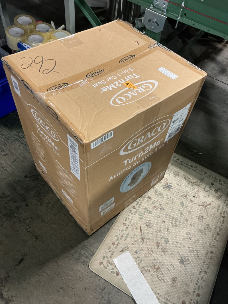 Condition photo showing New/Like New for Graco Turn2Me 3-in-1 Rotating Convertible Car Seat, Manchester, Rear-Facing Rotation, Forward-Facing Mode, Highback Booster Up to 100 lbs, Adjustable Headrest & Harness, Steel Reinforced Frame Turn2Me Manchester 2.0