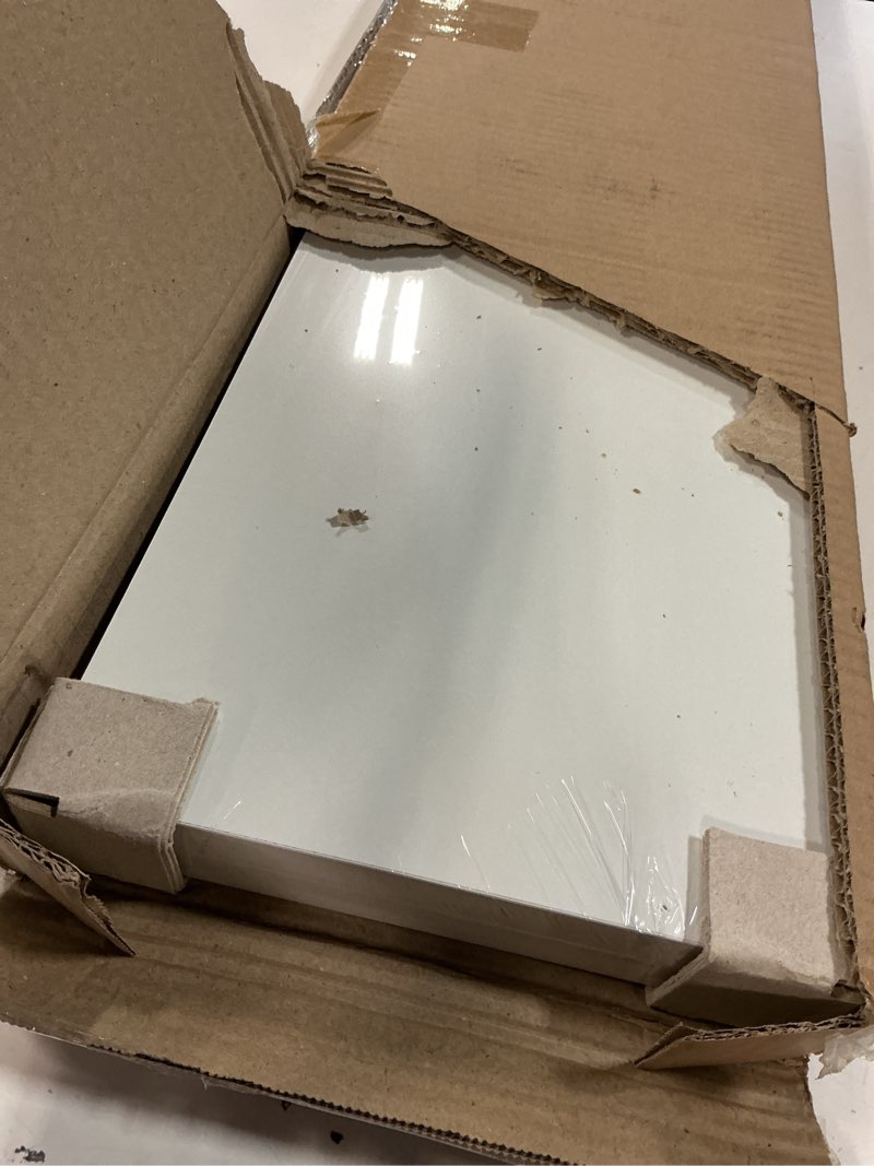 Condition photo showing Good Condition for Ballucci Floating Shelf, 48" Wood Wall Shelf with Invisible Brackets for Bathroom, Living Room, Bedroom, Kitchen, Nursery, 8" Deep, White 48" - 1 Piece White