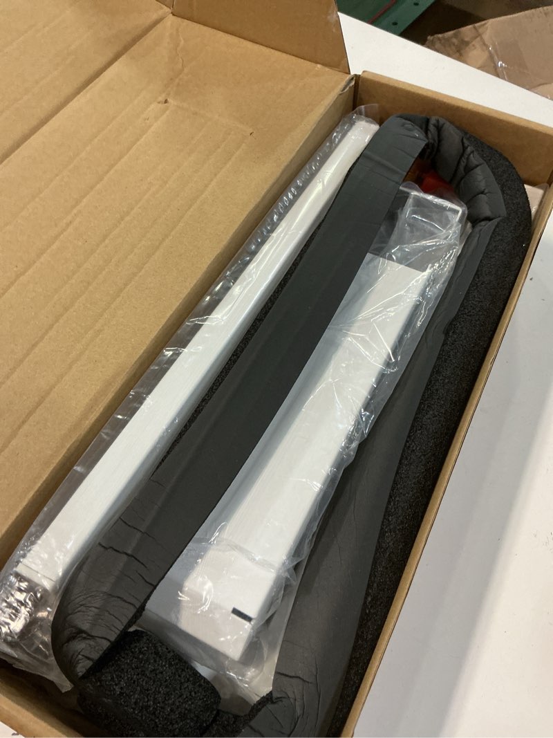Condition photo showing Good Condition for window ac support bracket, no-drill no-tool air conditioner support bracket adjustable wall mount, heavy duty steel holds up to 300lbs, fits single or double hung windows, white