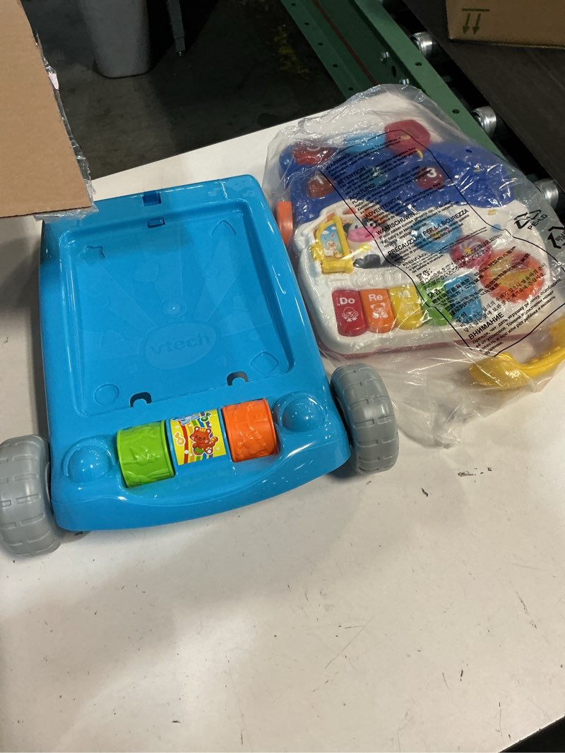 Condition photo showing As Is for VTech Sit-to-Stand Learning Walker (Frustration Free Packaging), Blue Blue Walker