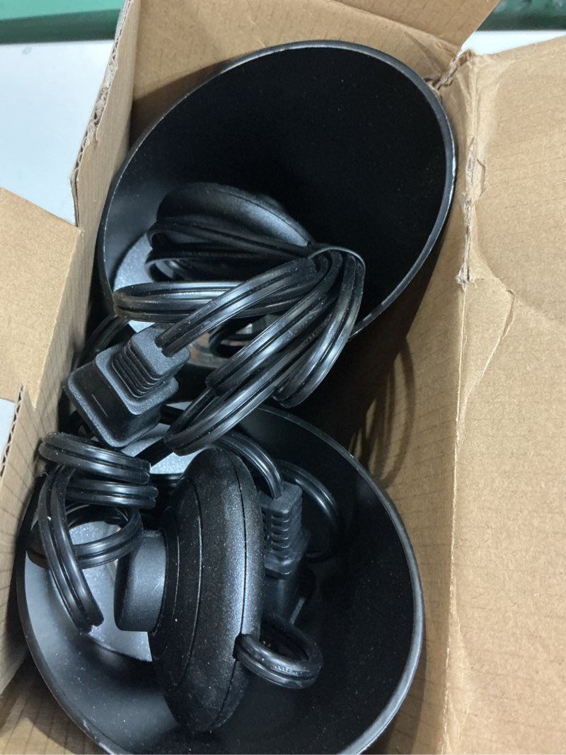 Condition photo showing Good Condition for SUNVIE 2 Pack Up Lights Indoor Floor Can Light Uplighting Indoor Spotlight with 2700K GU10 Bulb Accent Lighting Floor Uplighting for Home Plant Picture, UL Listed 5.9 FT Plug Cord & Foot Switch 2 Pack Black