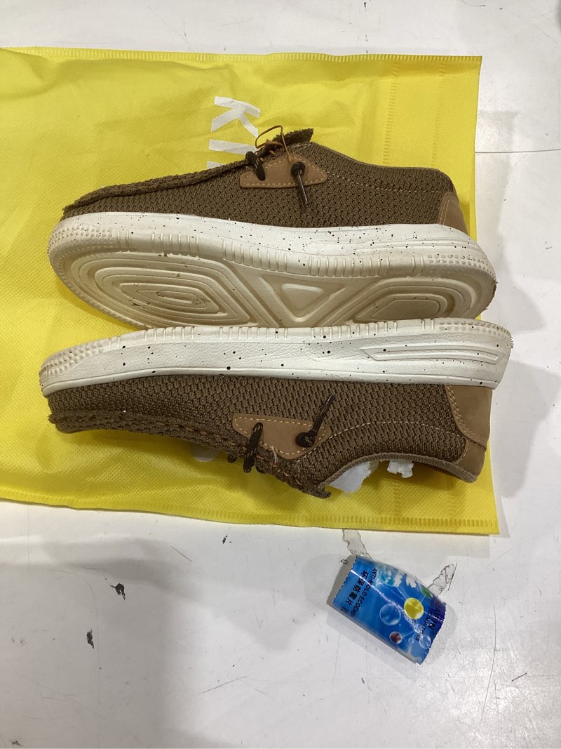 Condition photo showing Good Condition for ahannie kids boys girls loafers slip on casual lightweight walking shoes(toddler/little kid/big kid) 13 little kid brown