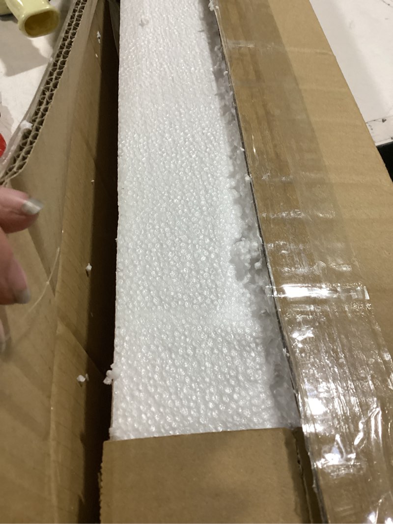 Condition photo showing Good Condition for sinerise led modern bathroom vanity light bar (48-inch, 3000k/4000k/6000k), chrome dimmable modern acrylic bathroom wall lighting fixtures over mirror 48-inch chrome