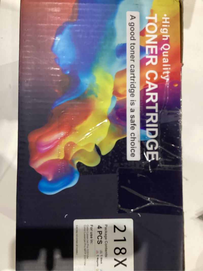 Condition photo showing New/Like New for 218X High Yield Toner Cartridge (No Chip) Replacement for HP 218X/218A to Compatible with HP Color Laser Jet Pro 3201dw MFP 3301cdw MFP 3301fdw MFP 3301sdw (4 BK/Y/C/M) W2180/2181/2182/2183X (No Chip)