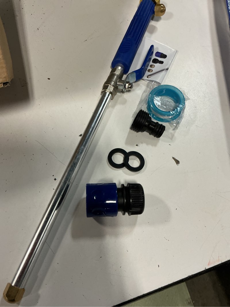 Condition photo showing Good Condition for upgraded jet nozzle for garden hose power washer wand hydro jet high pressure washer tools with 2 different nozzles and hose quick connectors