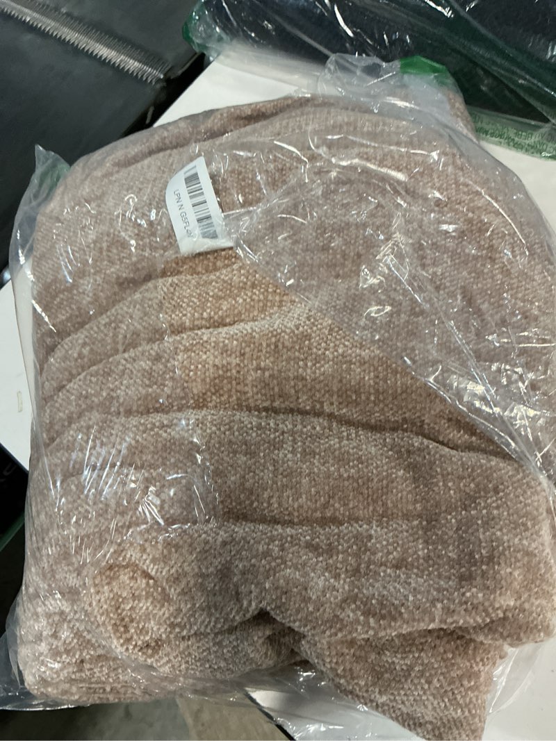 Condition photo showing Good Condition for chenille throw blanket for couch 60"x 80" twin, soft cozy throws with fringe tassel for bed sofa chair cover, lightweight knitted decorative boho blankets for living room, taupe taupe 60x80 inch