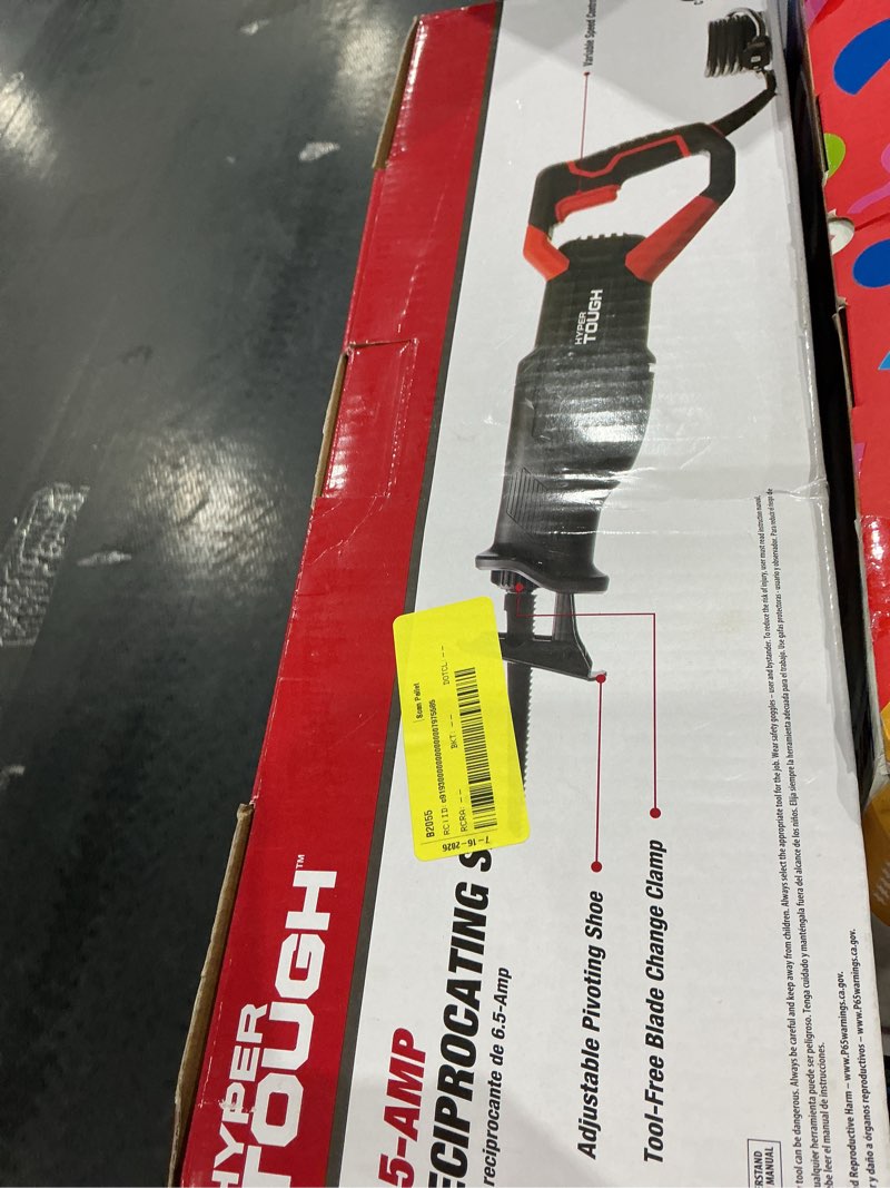 Condition photo showing Good Condition for hyper tough 6.5amp corded reciprocating saw, model number 3329
