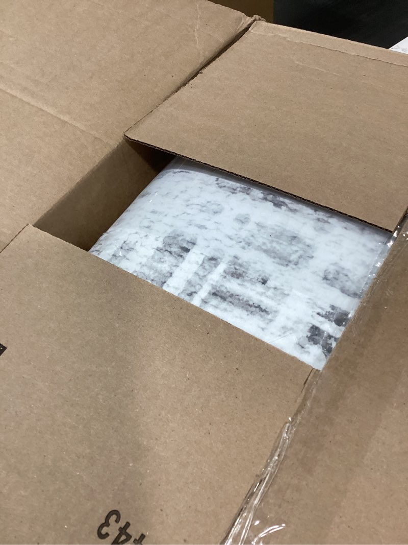 Condition photo showing New/Like New for 9x12 area rugs for living room, washable large area rug neutral modern abstract bedroom rug soft non slip low pile stain resistant indoor carpet for kids playroom dining room office(grey, 9'x12') grey 9' x 12' (rectangular)