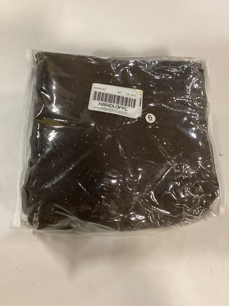 Condition photo showing New/Like New for SHINELAND Dark Taupe Brown Linen Curtains for Living Room, Modern Ash Grey Brown Farmhouse Textured Sheer Winter Curtains for Bedroom, Wide 50 x 84 Inches Long, 2 Panels 50\"W x 84\"L (Pack of 2) Dark Brown