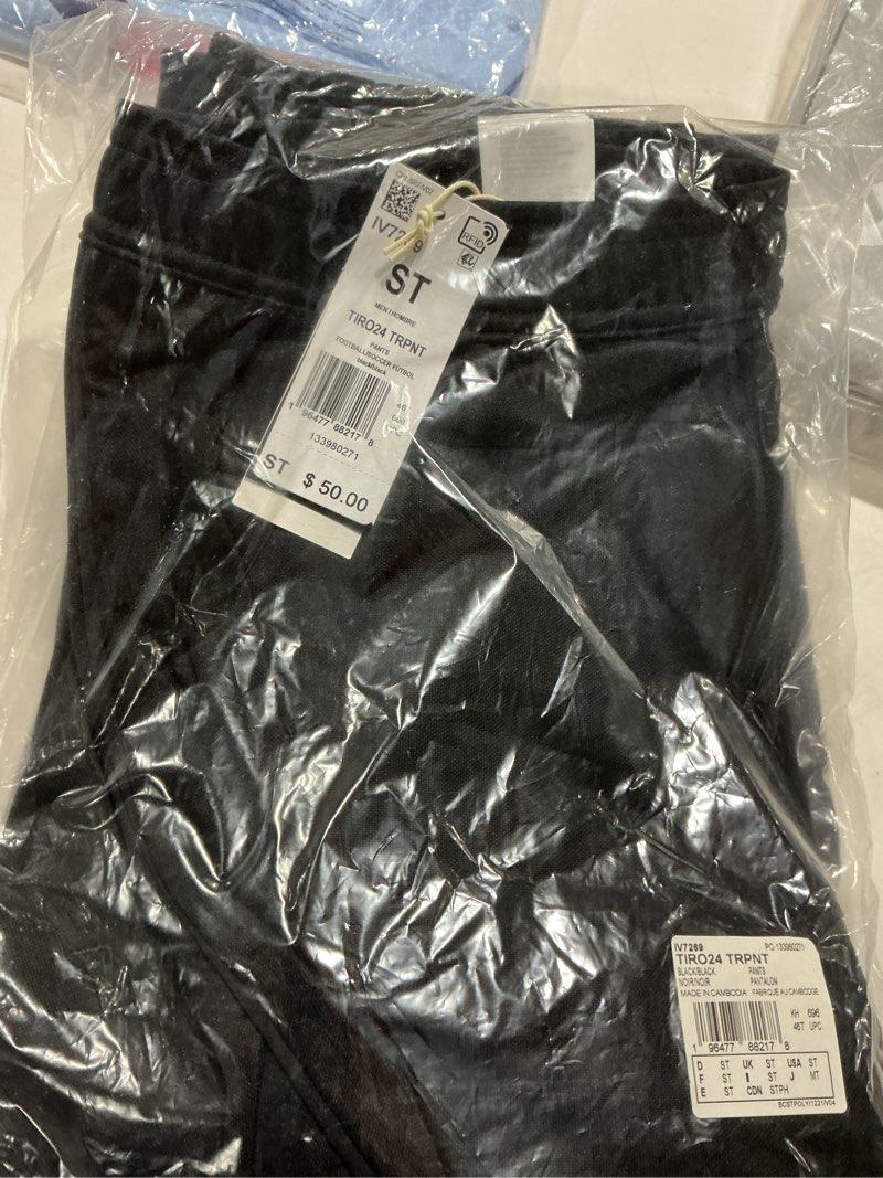 Condition photo showing Good Condition for adidas Men's Tiro 24 Soccer Tracksuit Pants Small Tall Black/Black