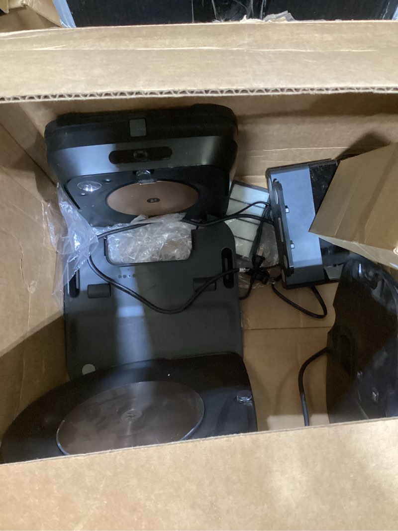 Condition photo showing As Is for irobot roomba s9+ (9550) robot vacuum & braava jet m6 (6112) robot mop bundle - wi-fi connected, smart mapping, powerful suction, precision jet spray, corners & edges, ideal for multiple rooms roomba s9+ & m6 mop