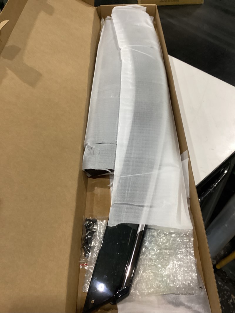 Condition photo showing New/Like New for smoke tint with chrome trim window visors compatible with 2007-2011 crv cr-v outside mount tape-on style pvc sun/rain guard vent 4pcs 07-11 crv