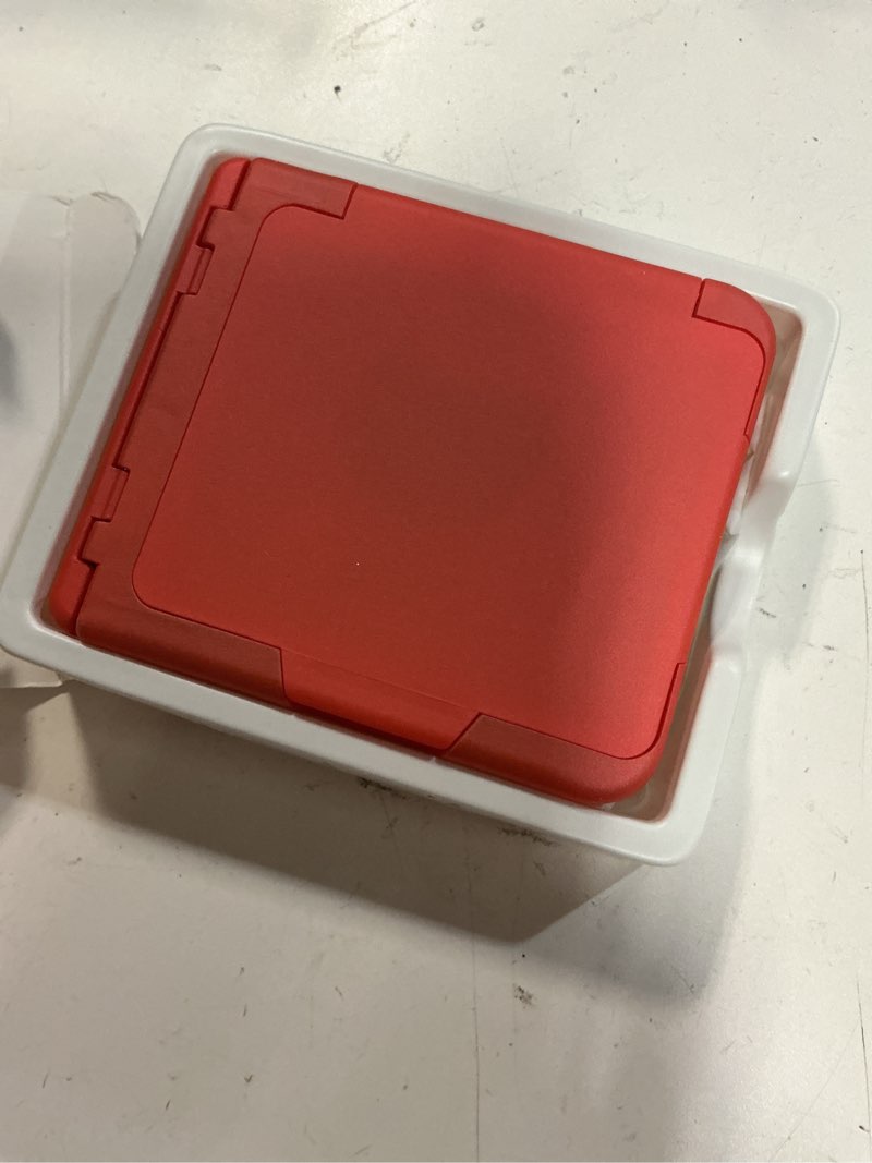 Condition photo showing Good Condition for cenmaso for samsung galaxy z flip 7 case with card holder [rfid blocking] & hinge protection & hd screen protector, rugged anti-scratch full-body shockproof phone case for z flip 7-coral red coral red samsung galaxy z flip 7 wallet case